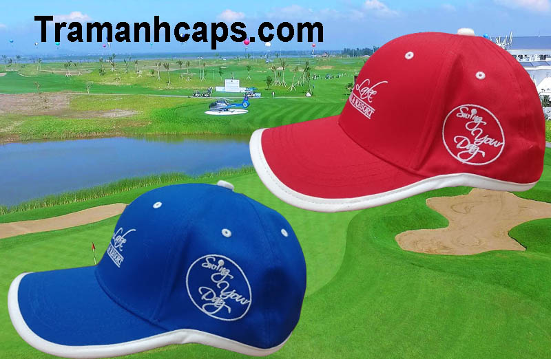 Mẫu nón Sân Golf xưởng may nón Trâm Anh Caps sản xuất