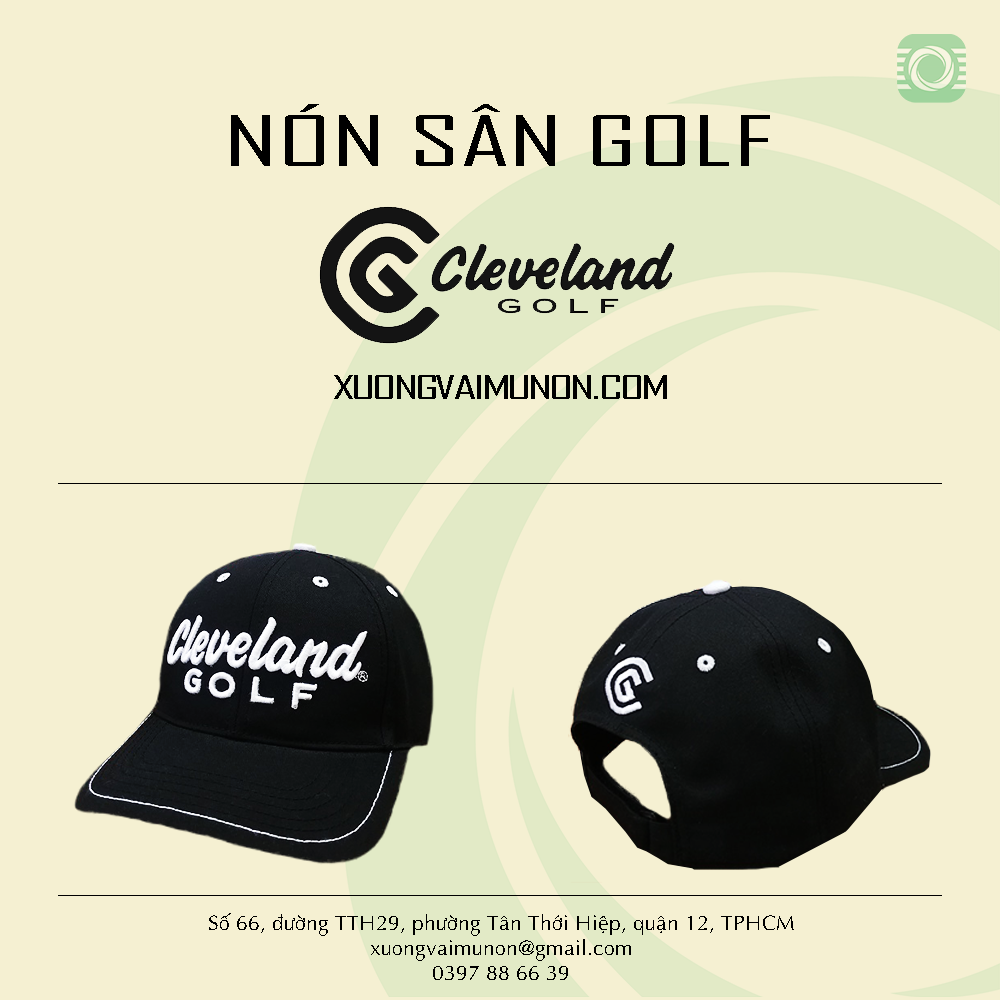 Mẫu thiết kế nón sân Golf CleveLand