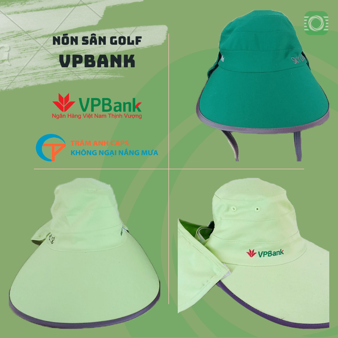 Nón rộng vành sân golf VPBank