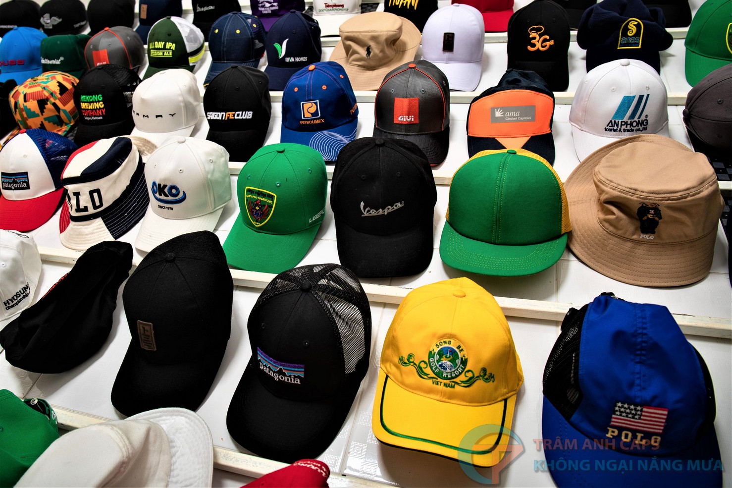 Sản phẩm mũ nón quảng cáo mẫu tại Xưởng may nón Trâm Anh
