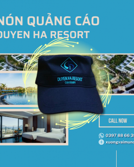 Nón quảng cáo - Duyên Hà Resort Cam Ranh