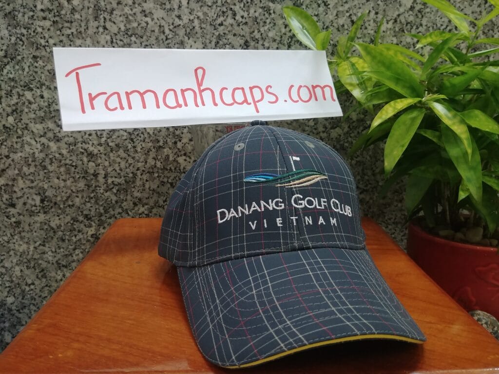 Logo thêu 3D trên nón golf – đường chỉ sắc nét, foam - Xưởng may nón Trâm Anh Caps