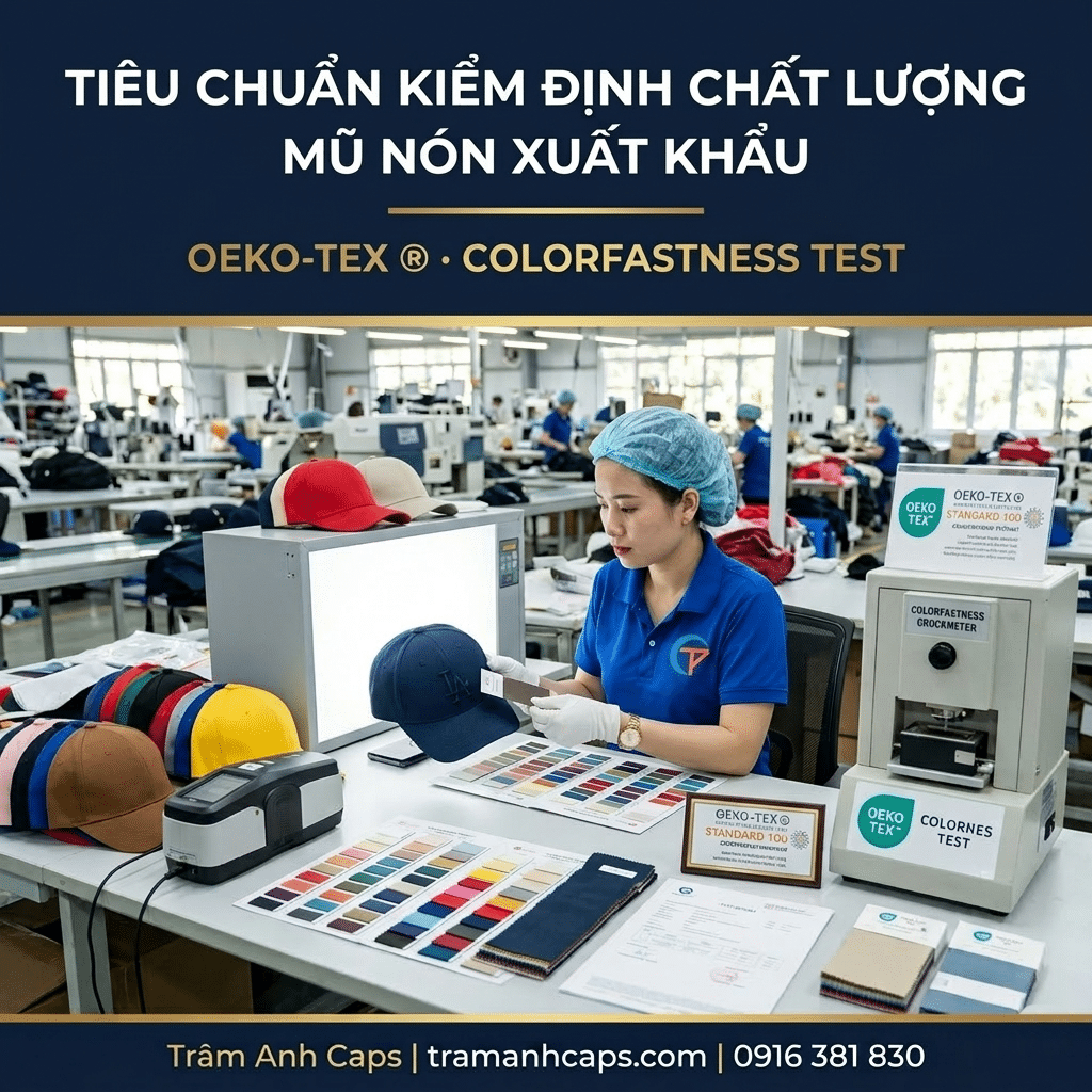 Tiêu Chuẩn Kiểm Định Chất Lượng – Kiểm định chất lượng – khâu quan trọng quyết định mũ nón - Xưởng may nón Trâm Anh Caps